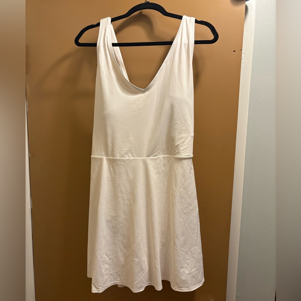 Matte tie back swim/active dress